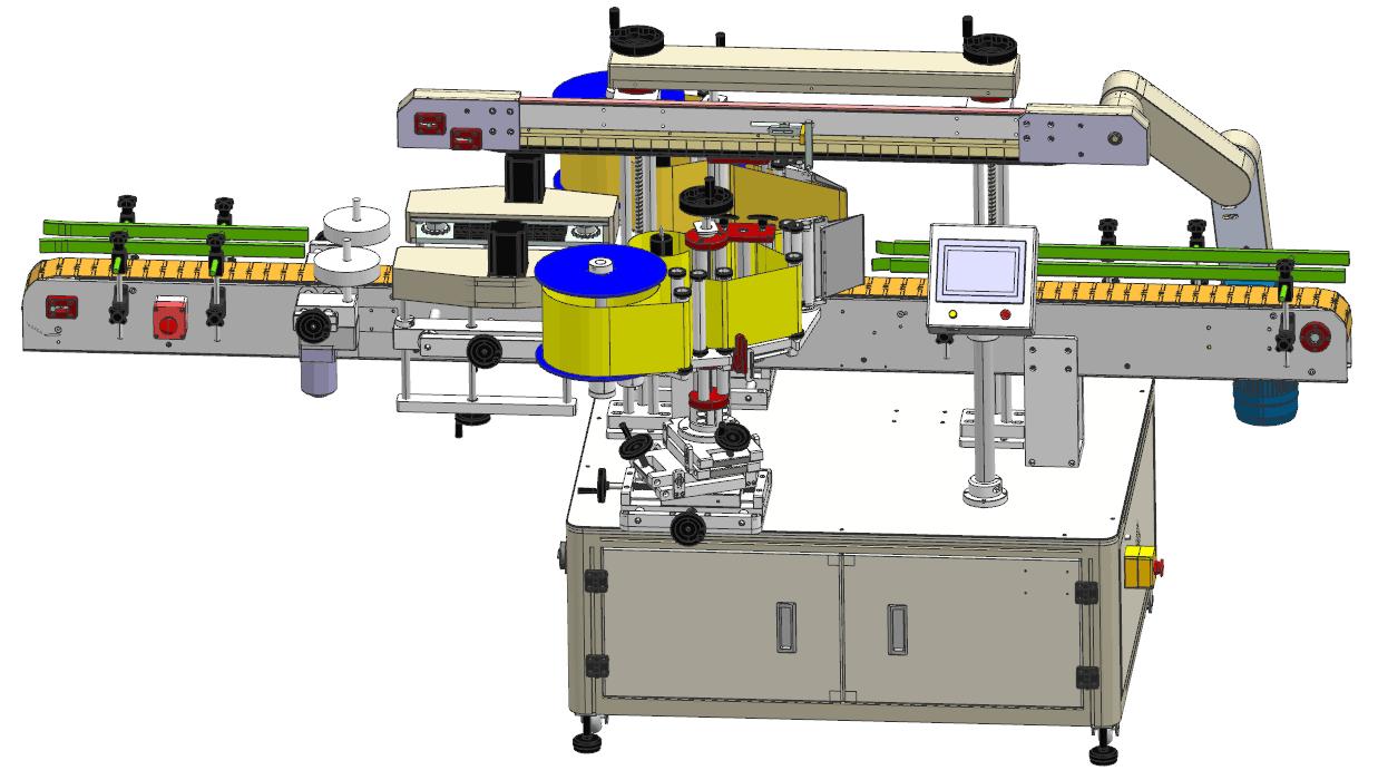 全自動雙側(cè)面貼標機-17